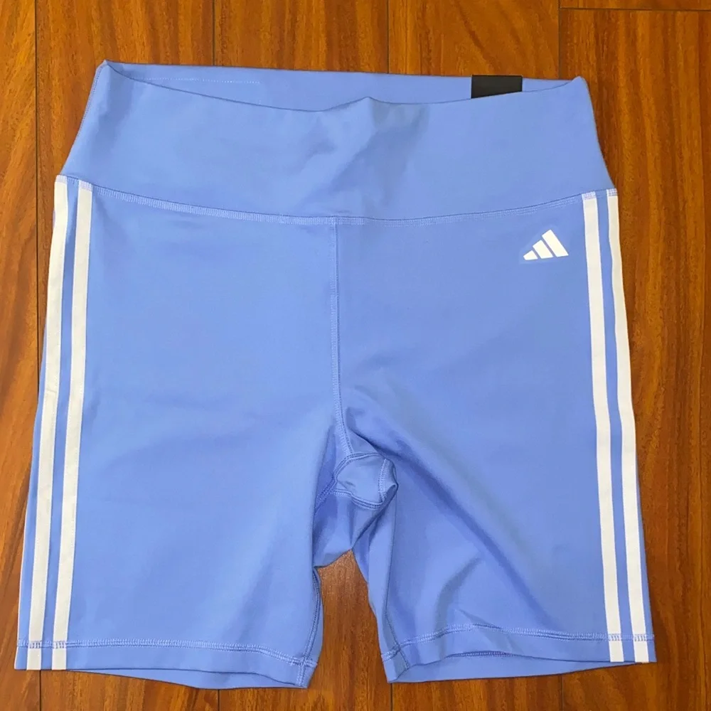 🧊 Adidas Blue and White Zebra Print TShirt/Short 2pcs Combo NWT🧊 - Picture 3 of 7